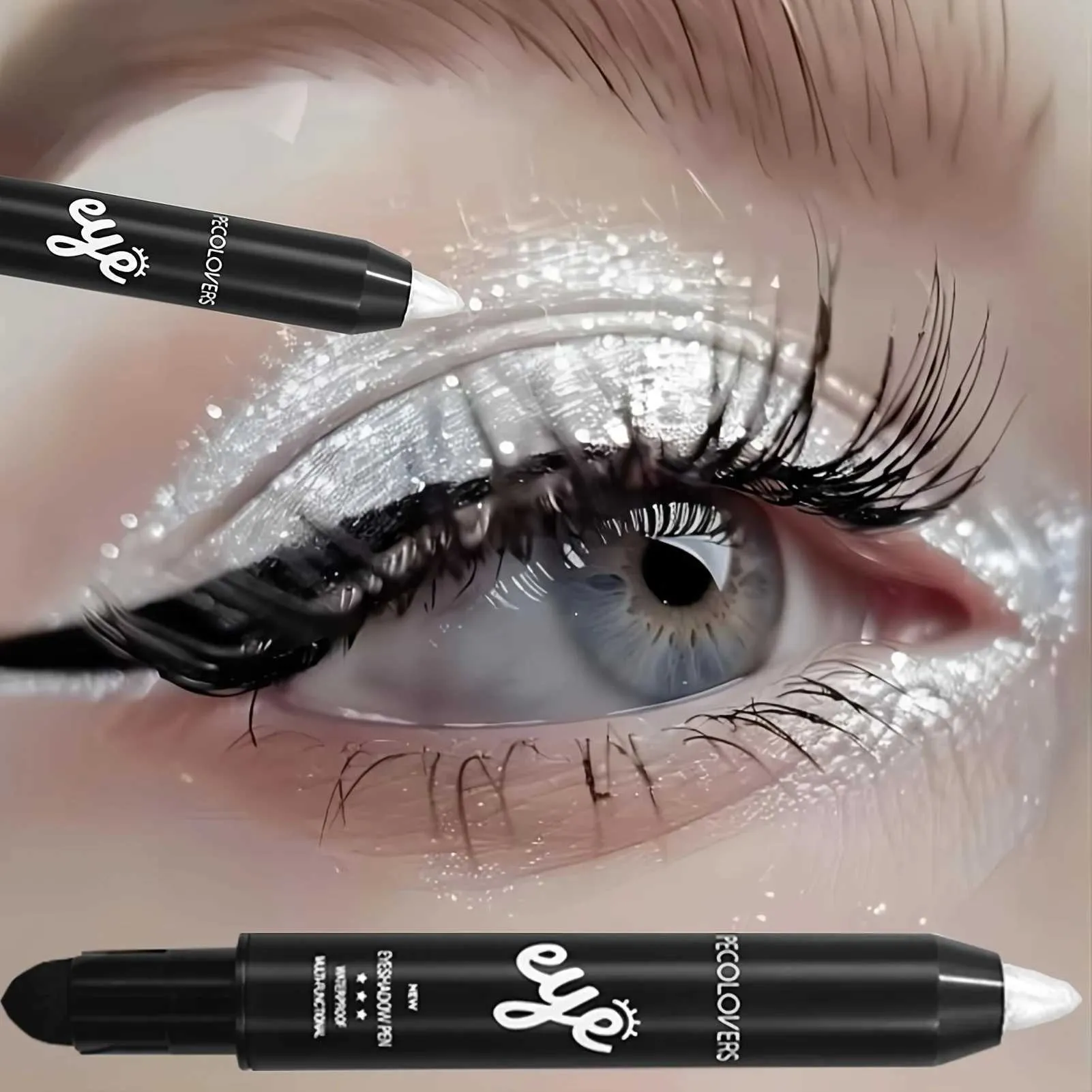 glitter eye shadow stick yzs gradient waterproof... Pearly Glitter Eyeshadow Stick - Waterproof Eyeliner Pencil ...