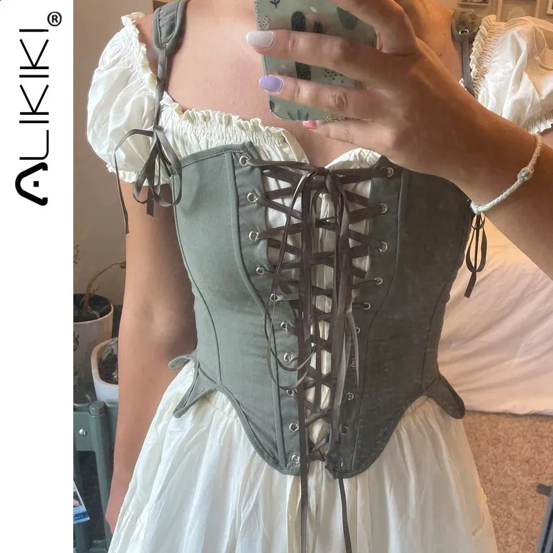 peasant corset top