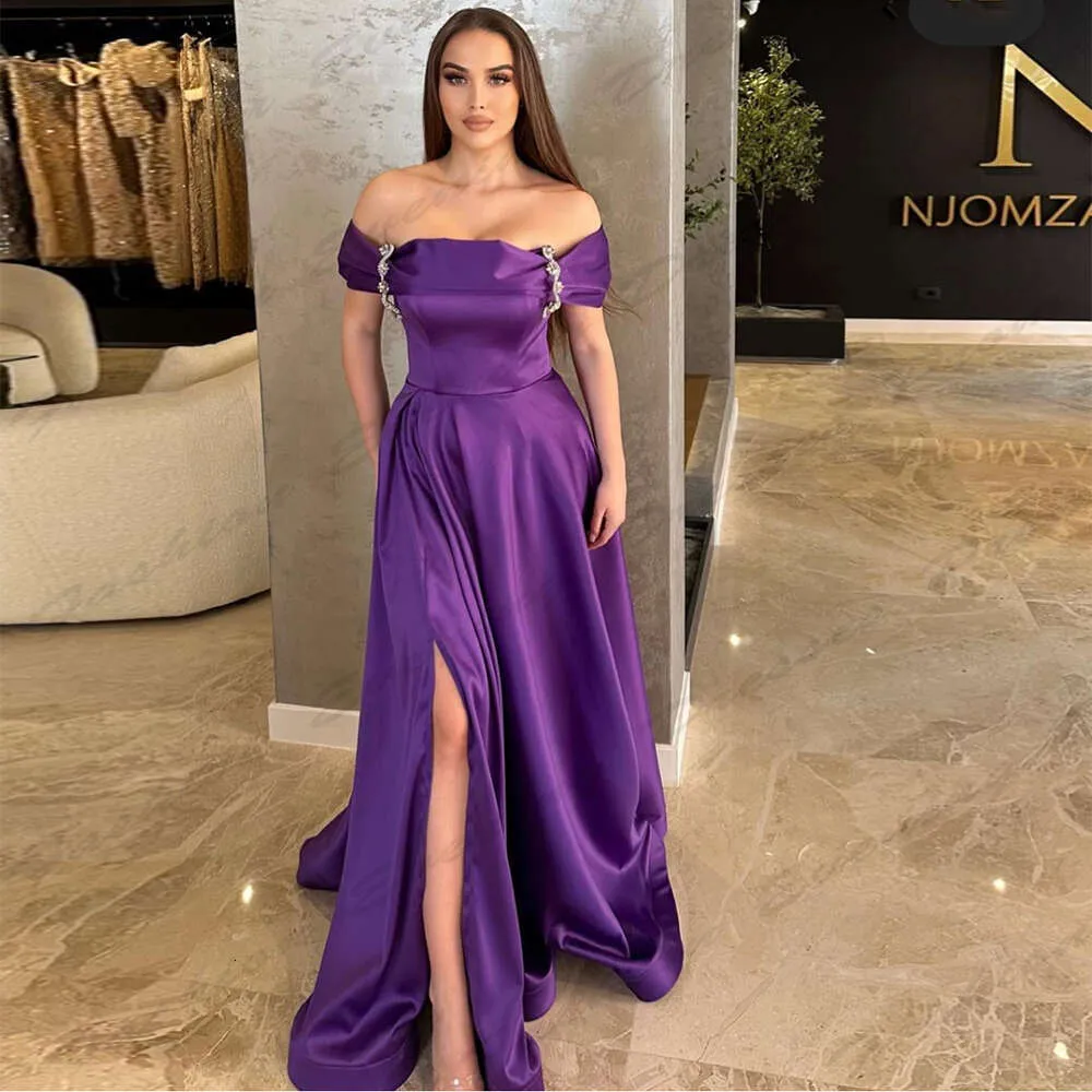 silk floor length dress Simple Hot Pink Criss Cross Long Evening Dresses Satin Prom Dresses With Slit Color:Storm SAT 1950s Vintage Maxi Dress Naddy Her measurements