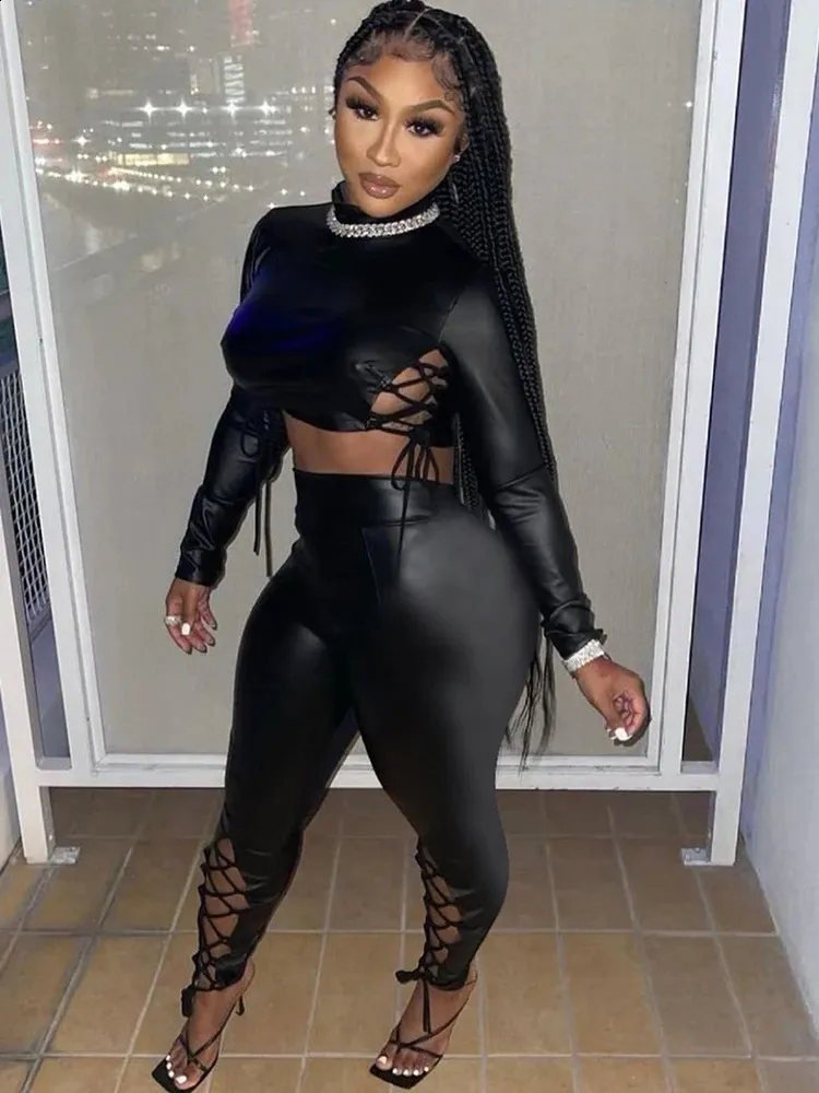 Nightclub Clothing Clubs For Womens Leather Pants Club Outfit Sexy