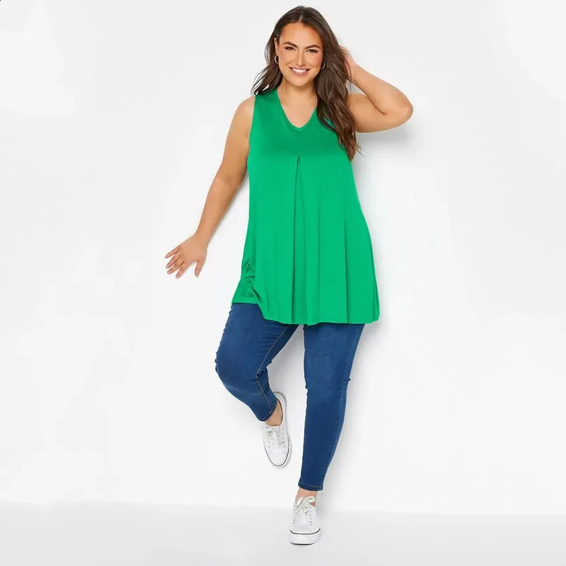 Women's Wrap V Neck Tank Top | Sleeveless & Short Sleeve Options | Pleated Detail | Loose Fit Tunic Blouse