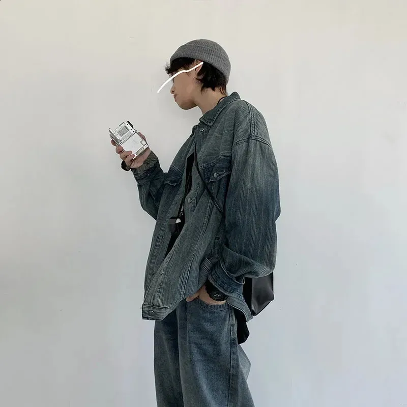 ジャケット Luxury Street Wear Be Washed Denim Jk Short