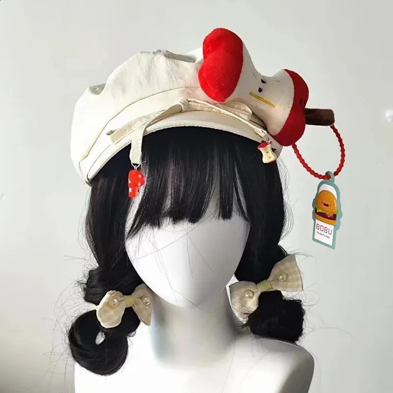 Japanese Kawaii Apple Decoration Beret Hat For Women... From  display picture 1