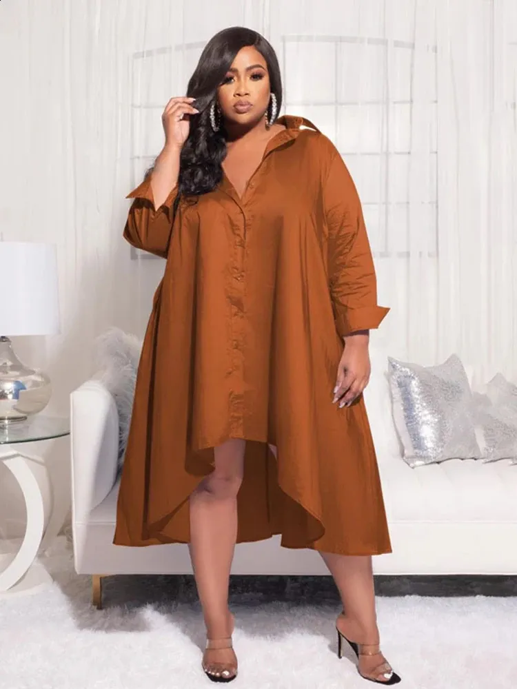 Fall Casual Solid Midi Dress, Loose Elegant Blouse, Plus Size Dress, Women's Shirt Dress from Dhgate Plus size Dresses - price 71.16 Fall Casual Solid Midi Dress, Loose Elegant Blouse, Plus Size Dress, Women's Shirt Dress from Dhgate Plus size Dresses - price 71.16