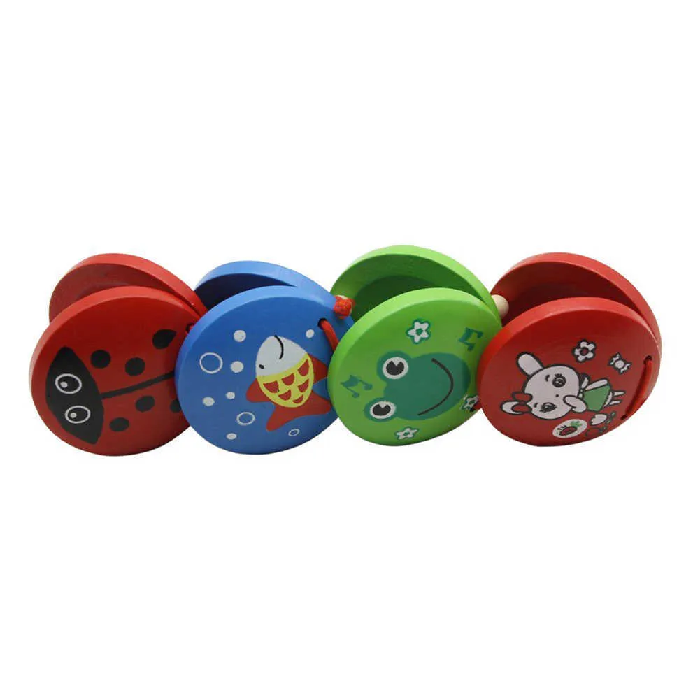 Vaguelly 12 Pcs Hand Castanet Musical Instrument Educational Castanet
