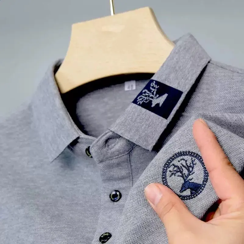 High-End Men's polo polo shirts with Deer Head