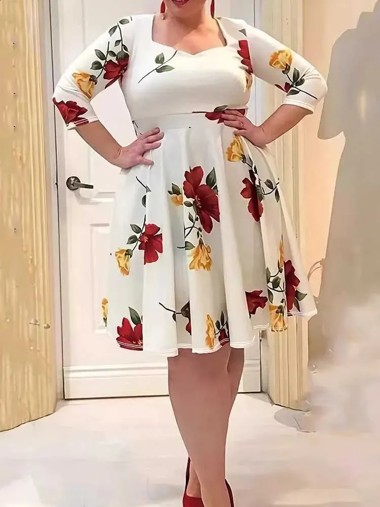 white christmas dresses Plus Size Smocked Back Summer Dress – 2020AVE