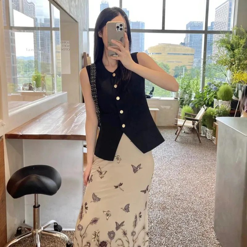 DHgate.com:Minimalist Style Womens Viscose Black Waistcoat DHgate.com:Minimalist Style Womens Viscose Black Waistcoat