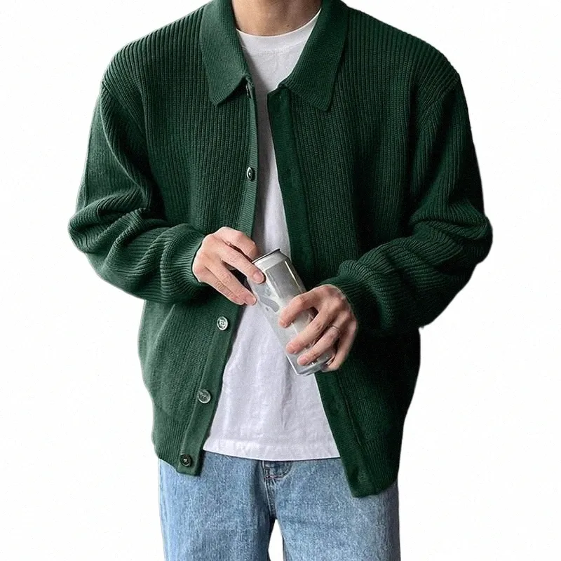 Korean Style Mens Knitted Sweater Solid Color Long Sleeve Vintage Cardigan Mens For Casual Streetwear In Autumn Winter Sizes S 5XL 2023 Collection From Narutos 48.96 DHgate.Com