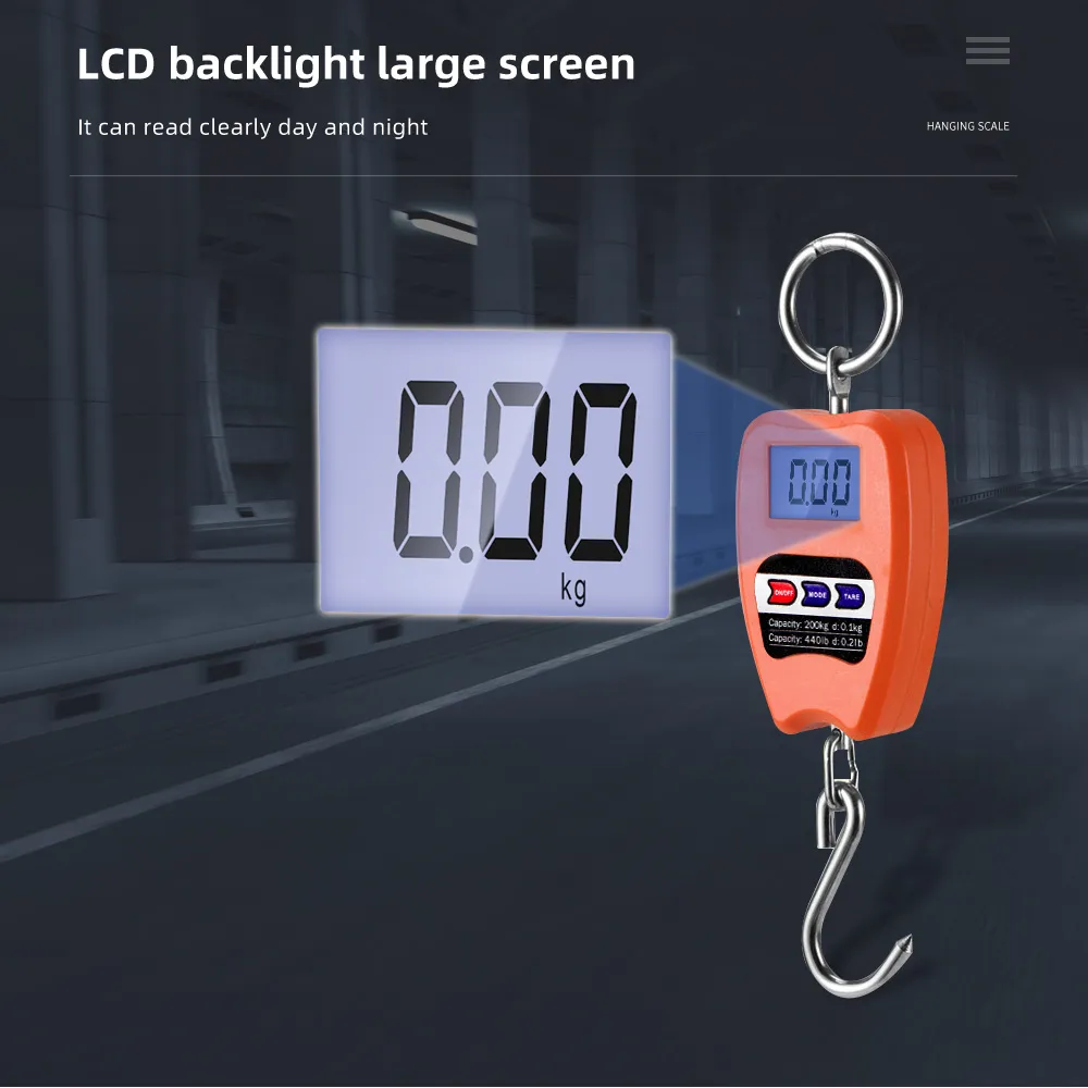 200kg weight with hook metal Mini crane scale digital electronic hook scale 200kg capacity 50g accuracy  stainless steel portable metal weight from Dhgate Other Kitchen Tools