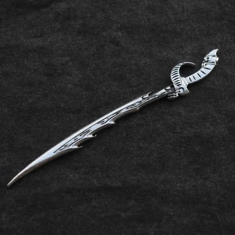 Witch Skull Sword Hair Stick - Gothic Hairpin for Women, Emo  display picture 1