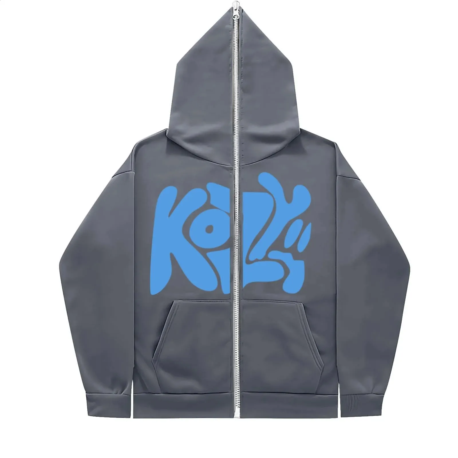 パーカー・フーディ HUECLOSET lettering hooded zip-up knit 5JE003 Juicy Couture Kids zip-up Velour Hoodie | Blue | FARFETCH