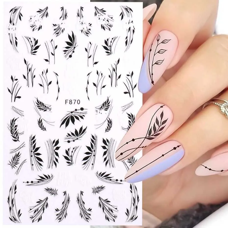 Stickers 3D Pour Ongles - Décalcomanies Nail Art - Neuf, Fabriqué En Chine