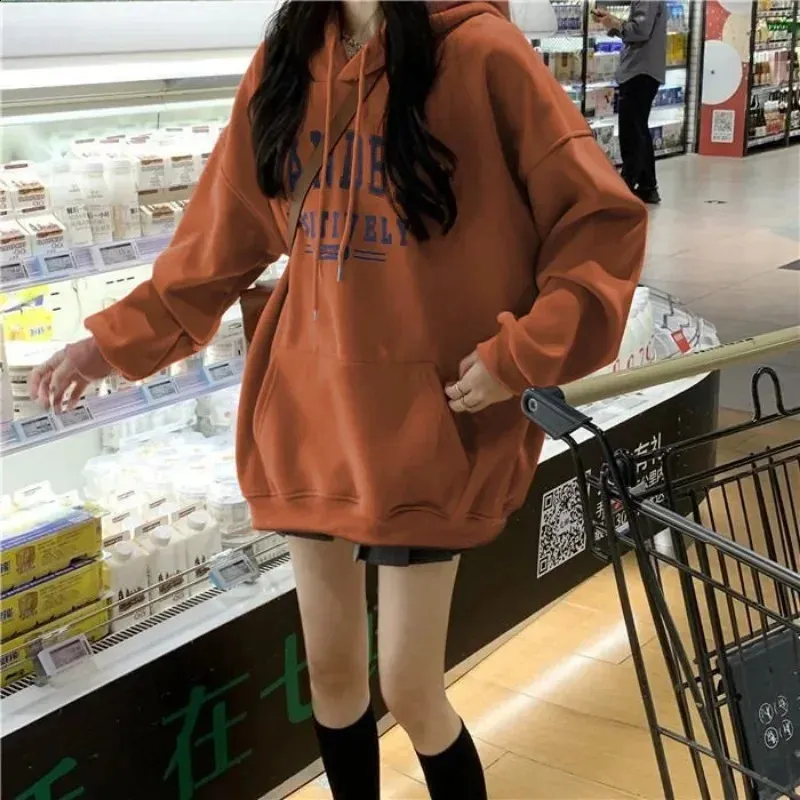 thumbnail image 2 of Oversized Sweatshirt For Women 2025 Fall Off Shoulder Long Sleeve Pullover Top Cute Y2k Teen Girls Preppy Clothes - Product Details 2 of 14