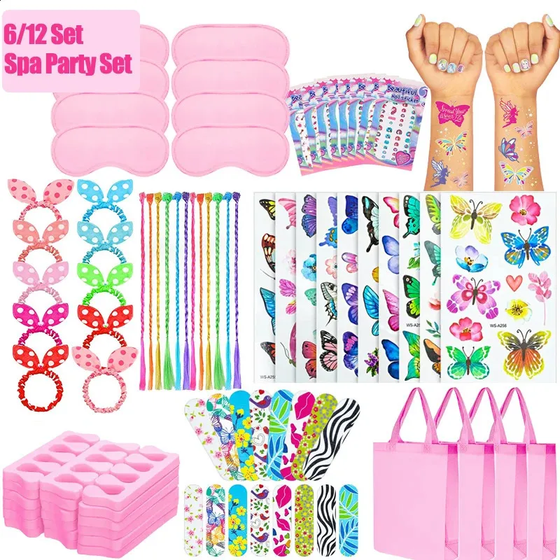 Favores De Fiesta De Spa Para Niñas: 60/120 Piezas De Suministros