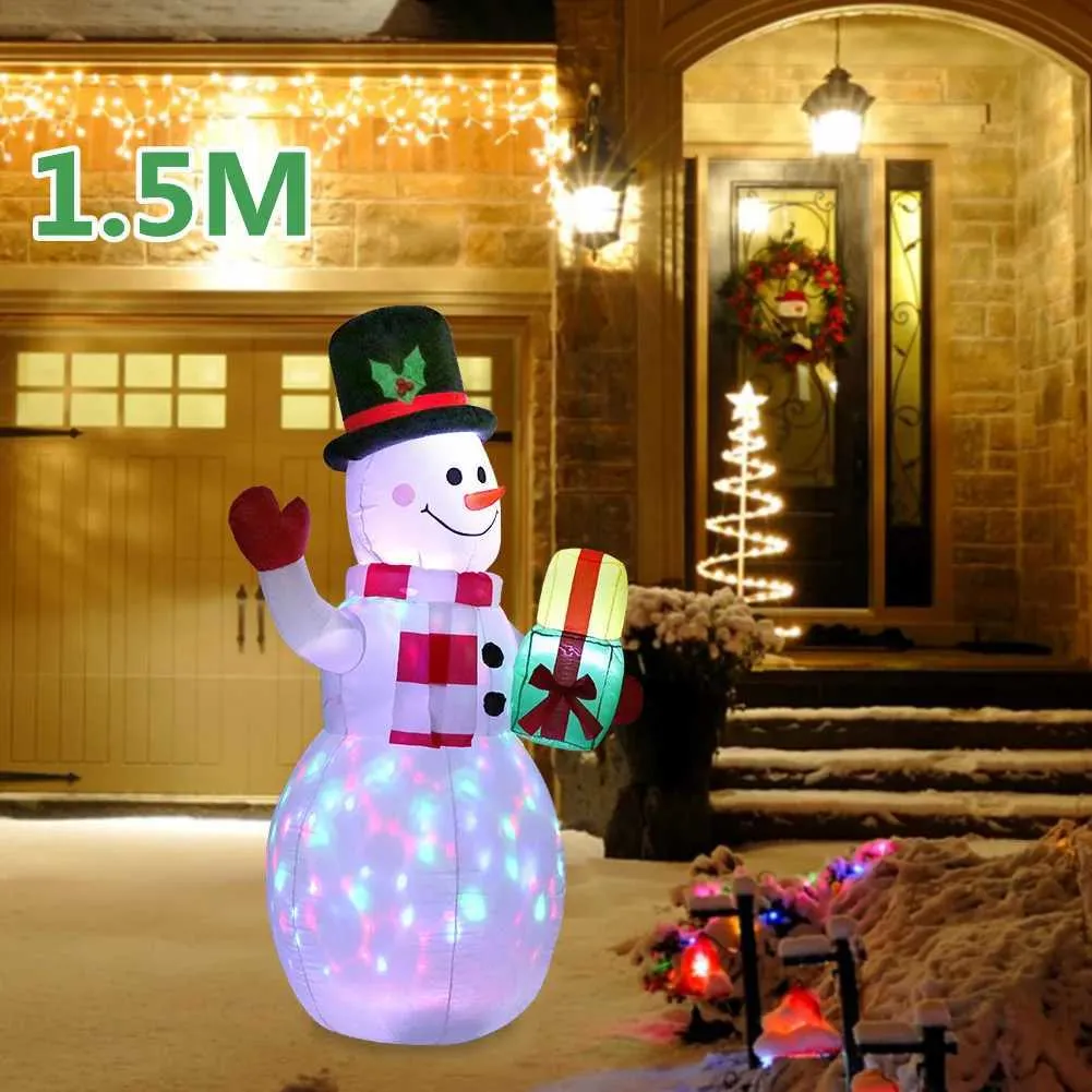 Giant 7ft Inflatable Snowman with Rotating LED Lights - Perfect Outdoor  Christmas Decorations! Shop Now! from Dhgate Garden Decorations - price  43.67, image size:1001x1001