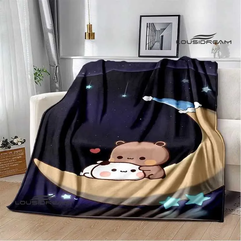 Cartoon Bear Flannel Blanket: Soft, Warm, Cozy Perfect Travel or Home  Bedding Shop Now!
