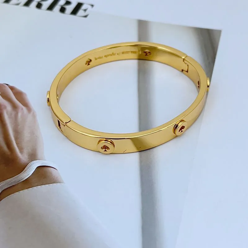 Bracciale Bangle 18K Rose Gold Filled – Perle 4mm Con Cuore Di Cristallo – Gossip Girl - 5