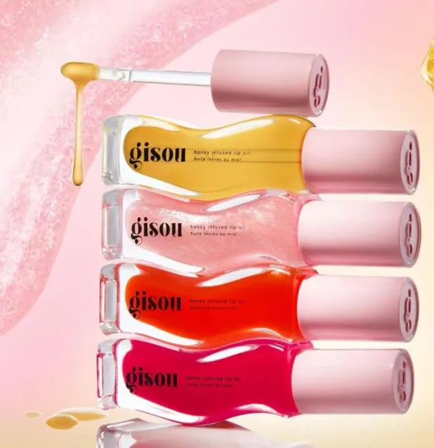 GISOUリップオイル保湿リップグロスココナッツフロストハニー