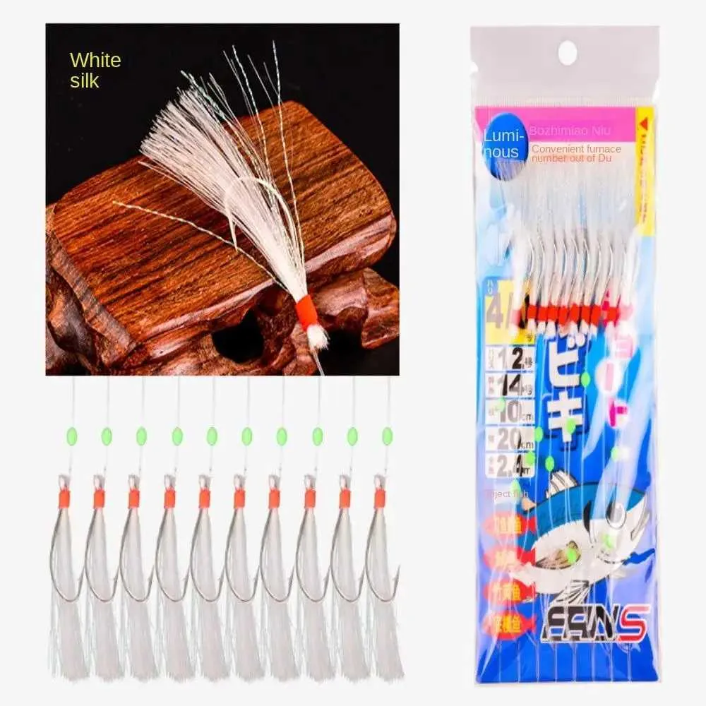 Premium 4/0 Fishing Hooks Set - Barbed Mackerel Hooks, Bass Cod Lures ...
