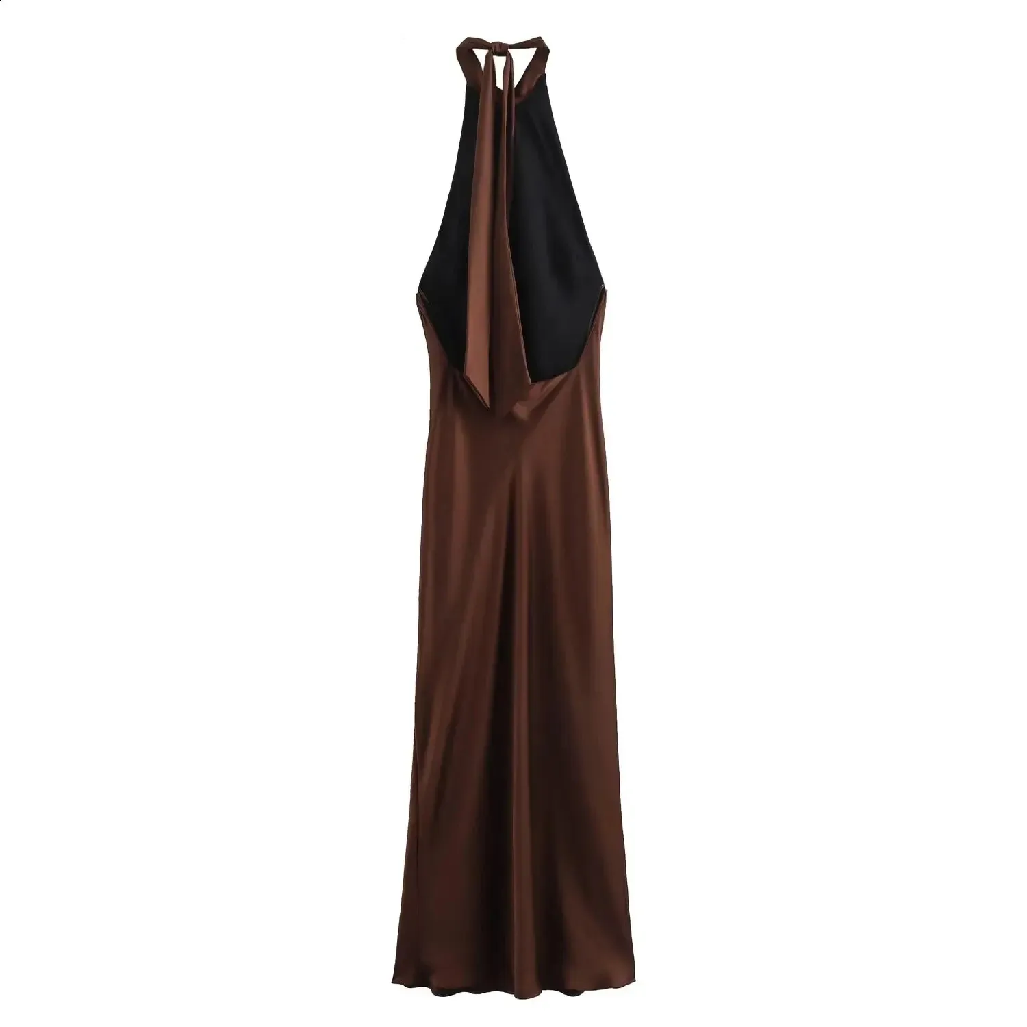Brown Satin Backless Maxi Dress | Sleeveless Summer Party Dress from Dhgate  Urban Sexy Dresses