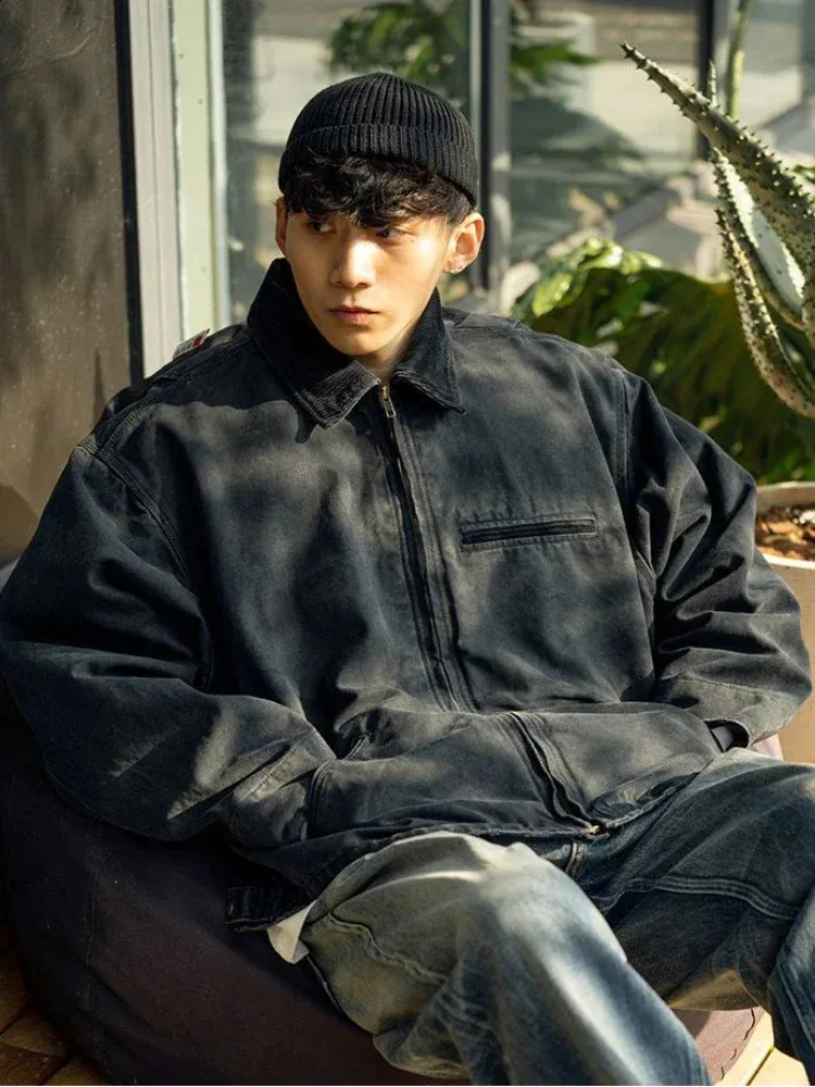 ジャケット・アウター HTS COTTON OVERDYED DOUBLEOVERCOAT HTS 〜HEAVY WEIGHT COTTON TWILL OVERDYE COTTON DOUBLE OVER