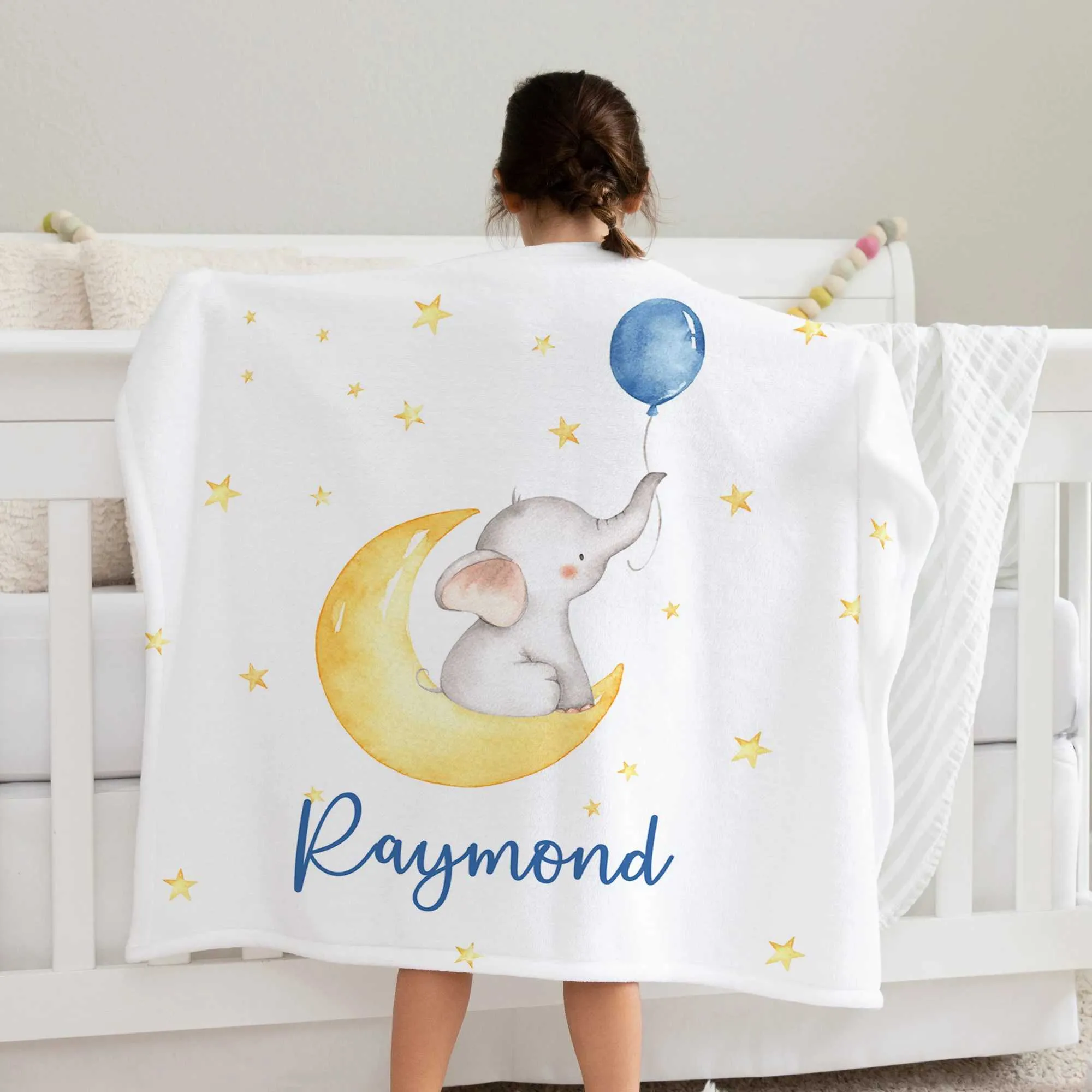 Personalized Baby Next Baby Girl Blanket Knitted Cotton Baby