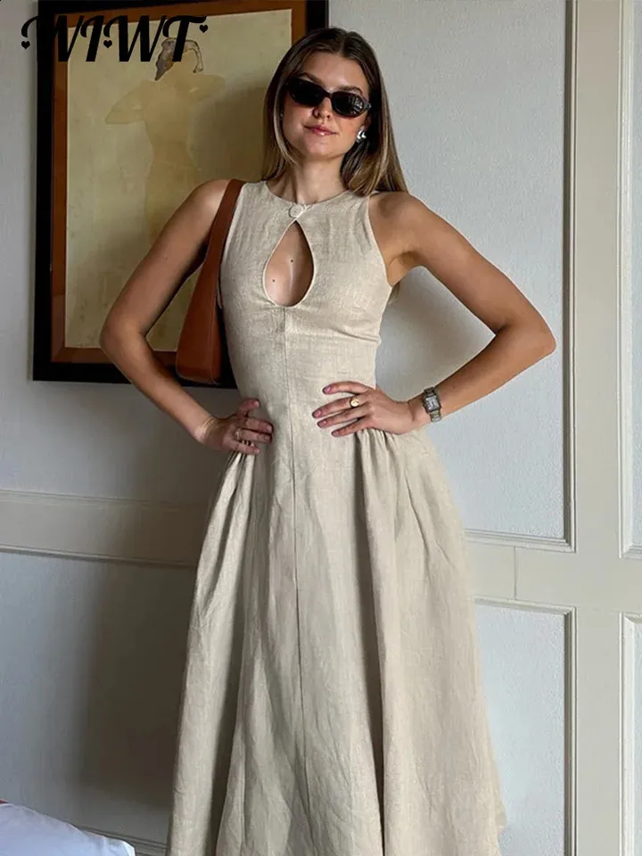 white christmas dresses Flowy A-line Ivory Chiffon Pleated Bodice Summer Beach Wedding Dresses –  SheerGirl main image 0