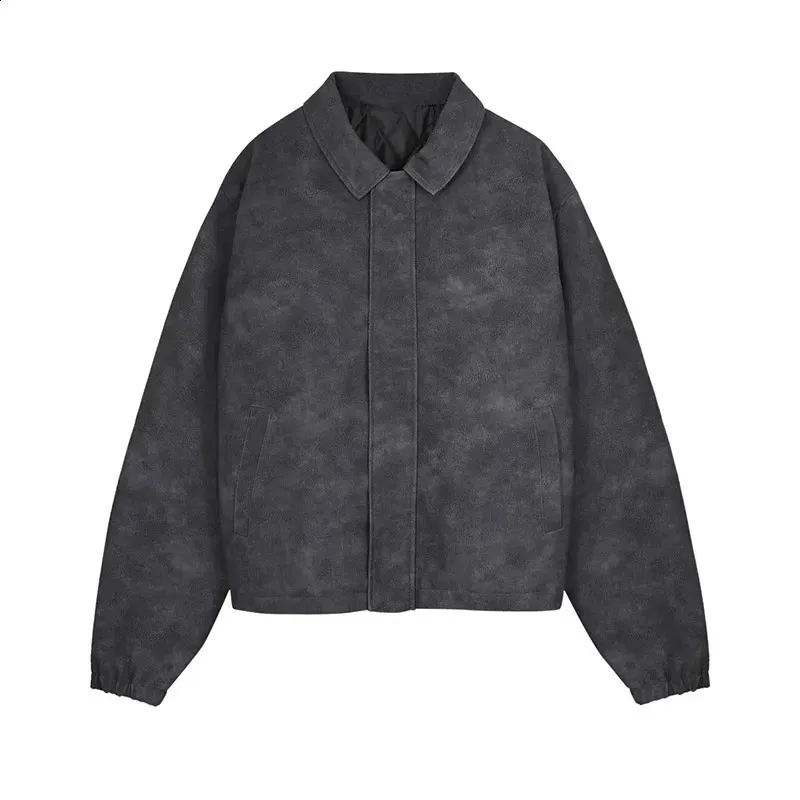 ジャケットその他 TRILLION Vegan Leather Two Pocket Blouson Jacket 5JH479 Black Textured-Leather Blouson Jacket | BOTTEGA VENETA | MR