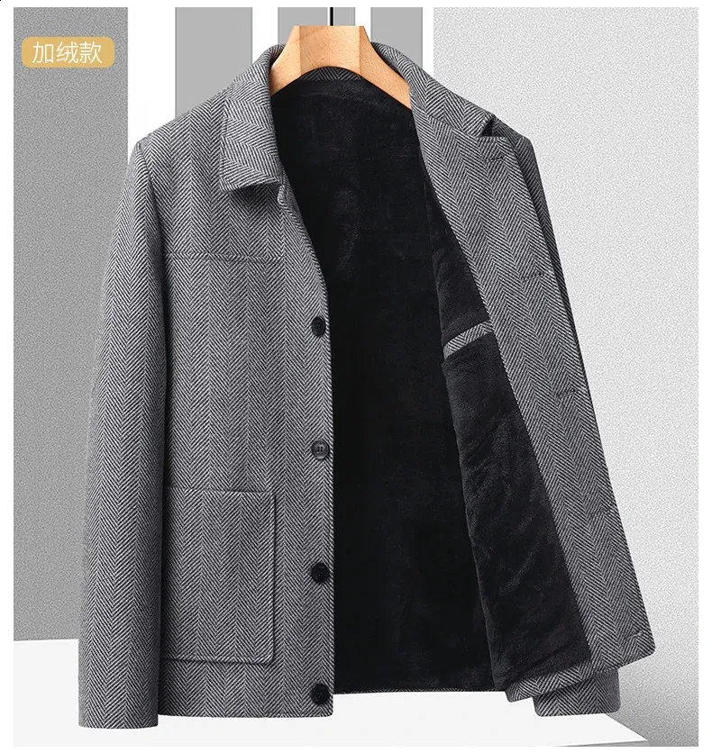 Men's High-Quality Woolen fleece jacket for Autumn