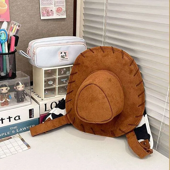 Cute Cowboy Hat Bag Women's Novelty Backpack, Cartoon Character Design,  High Quality, Fun Stylish Designer Bag