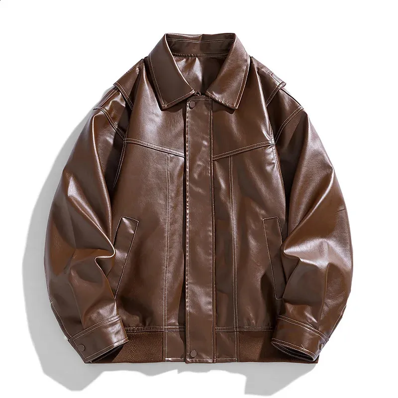 Stylish Leather leather jacket for Men and Women - Loose Fit