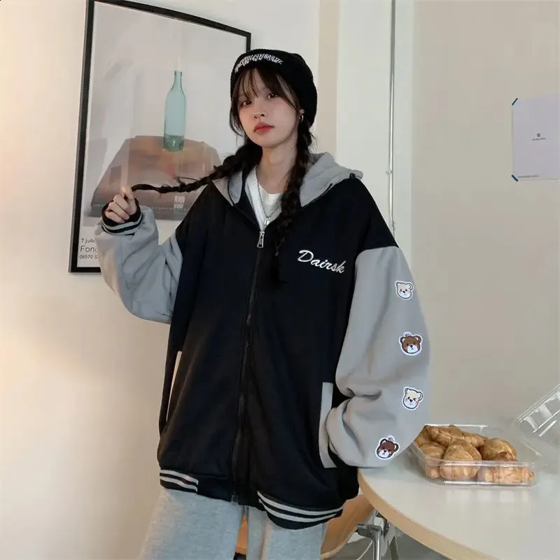 2024Y2K Japanese Harajuku Baseball Jacket for Women - Kawaii