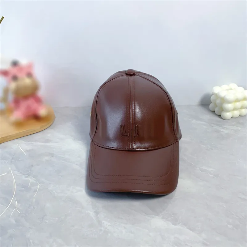 Saint and Sophia Avalon  Leather Baseball Cap Sidecar Cap All Black Leather Baseball Hat Avalon Leather  main image 3