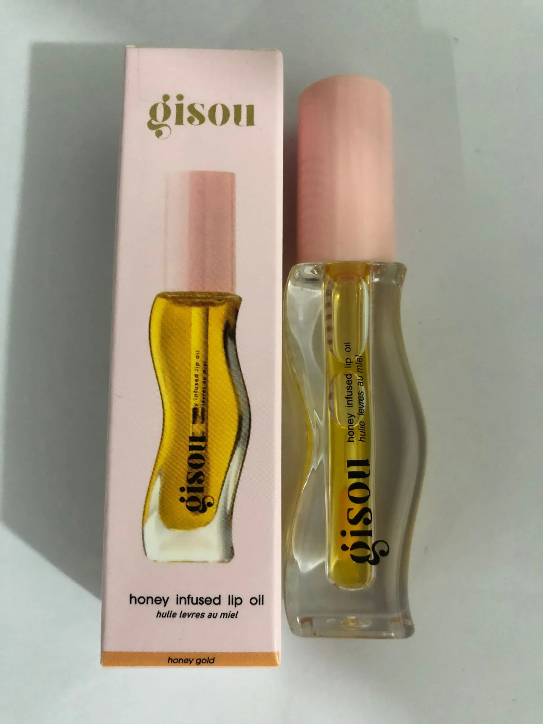 GISOUリップオイル保湿リップグロスココナッツフロストハニーゴールド