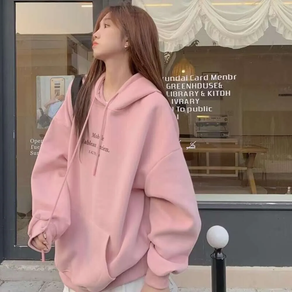 Oversized Letter Print Hoodie: Korean Style, Loose Fit, Best Seller! Shop  Now!