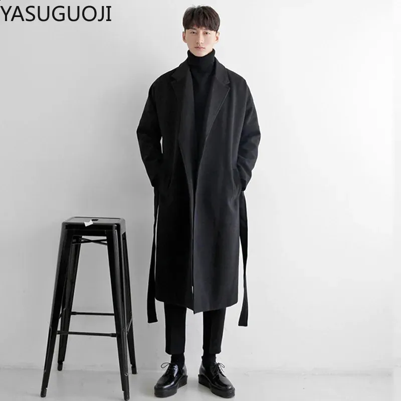 tenko5884 LIBERADDリベラドWOOL OVER COAT Premium Mens Wool Blend Overcoat: Slim Fit, Long Length - Shop Now