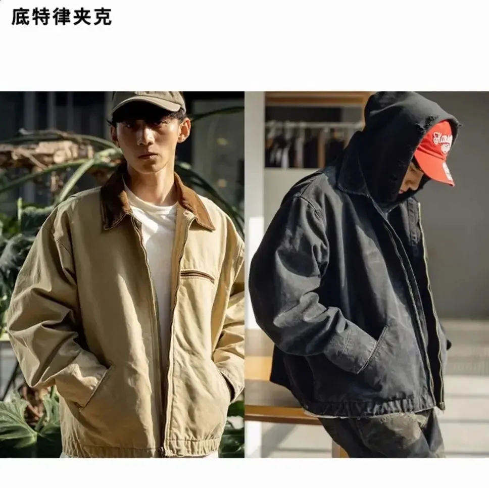 【KOOLOSET】Shoulder Pad Work Jacket DHgate.com:Retro Workwear Jacket: Versatile Spring/Fall