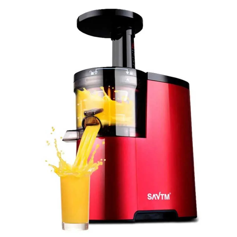 220V Electric Slow Juicer Fruits Vegetables Low Speed Juice Maker