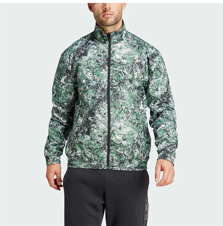 STONE ROSES Reversible Football Windbreaker Jacket Water Resistant Sports Jacket Black