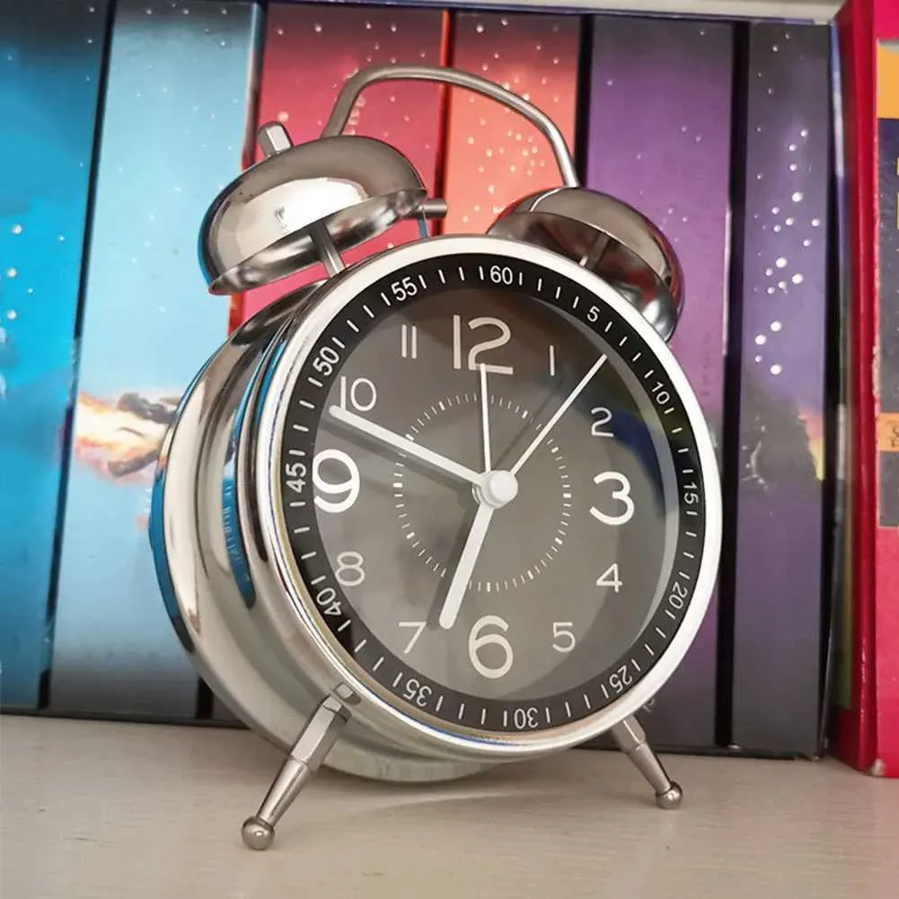 Retro Metal Alarm Clock: Loud, Luminous & Stylish - Perfect for Bedroom ...