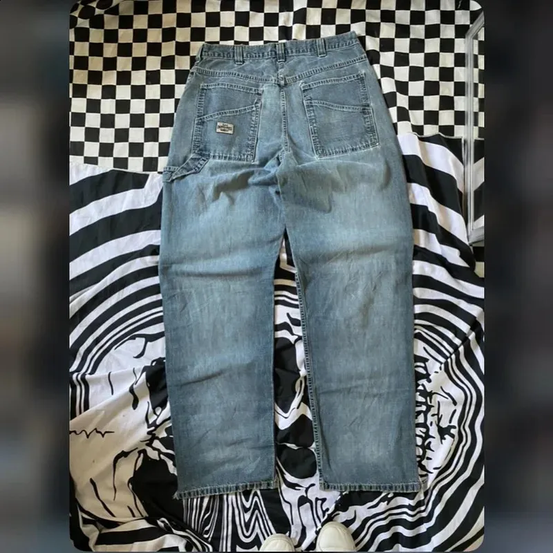 パンツ Y2K archive lace up wide buggy denim Y2K Wide Leg Jeans | Techwear