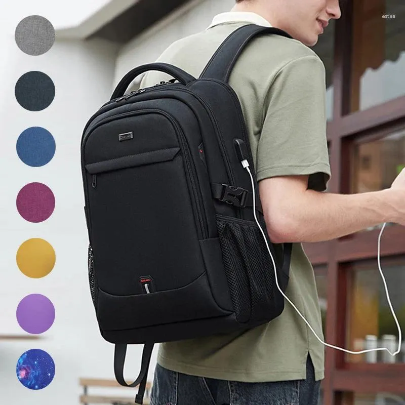 SAIA TIAN Men's Business Backpack - Large Capacity Laptop Bag, Water-Resistant, Multilayer Organization - View #10