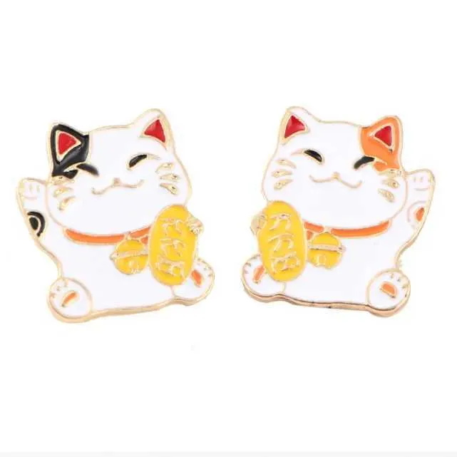 16 Piece Cat Enamel Pins Set - Cute Cartoon Animal Lapel Badges For Backpacks & Jackets