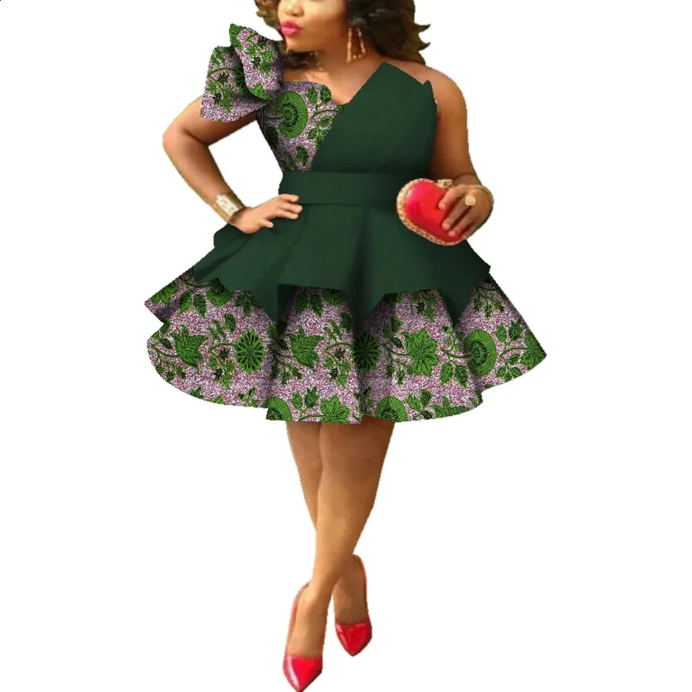 African Dresses for Women Ankara Print Strapless Multi-layer Kanga Clothing  WY4213 from Dhgate Ethnic Clothing - price 94.38