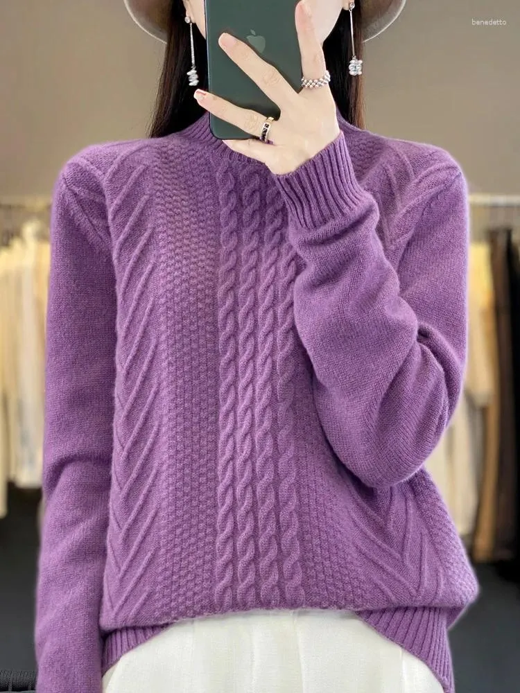 Heavy warm women's sweaters hot sale
