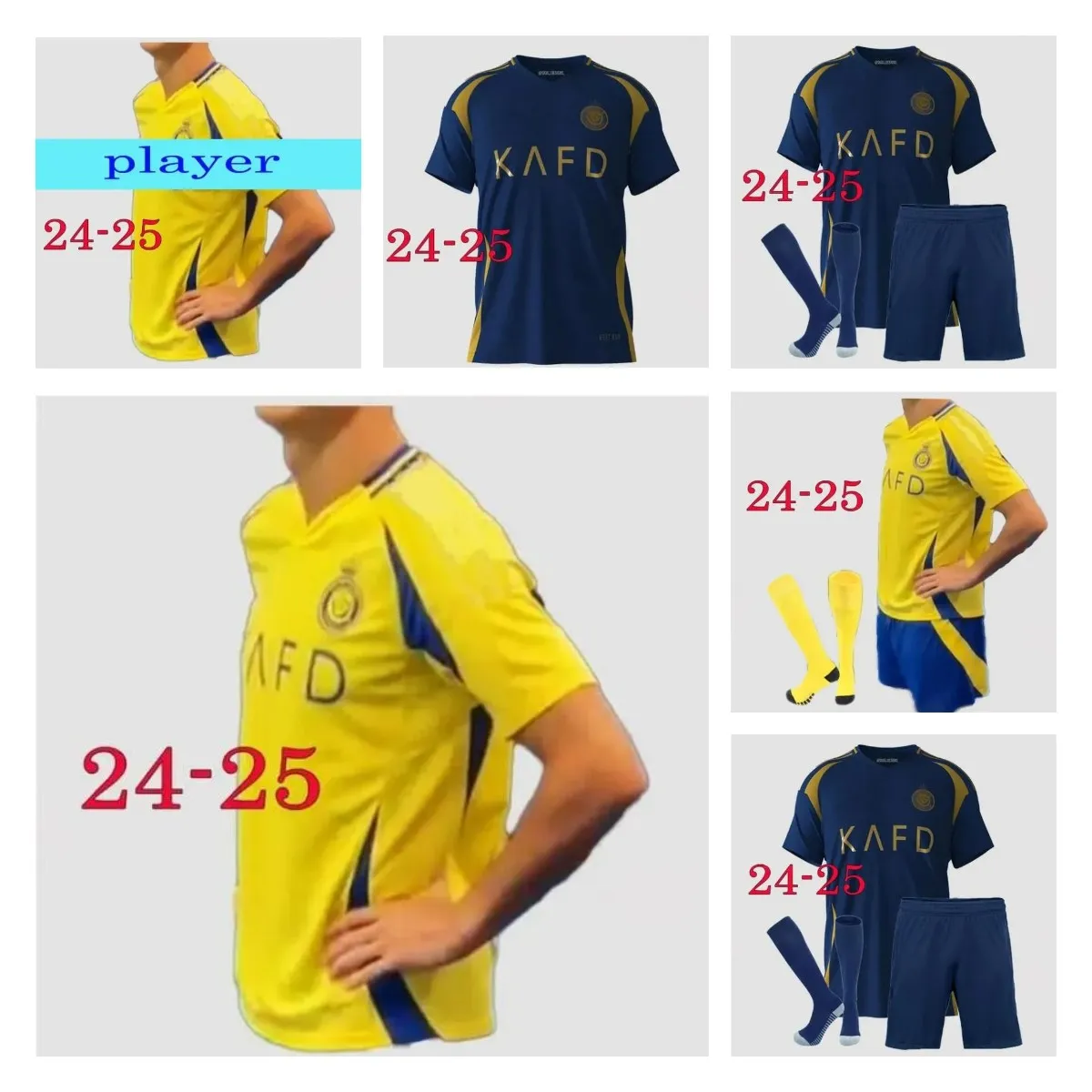 Niños Masculinos Neymar Jr Ronaldo Al Nassr FC 2024/25 Jersey De