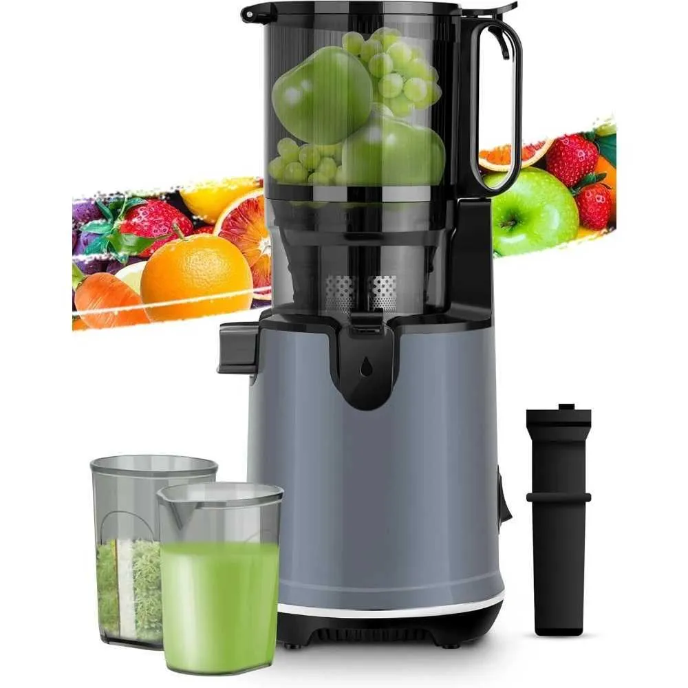 Juicer Lento, Máquina Exprimidor De Prensa Fría Con Rampa De