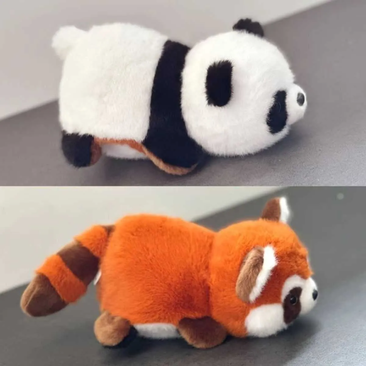 Plush Pillows Cushions Little panda plush toy transforms into a giant raccoon plush toy sleeping pillow doll gift S248152