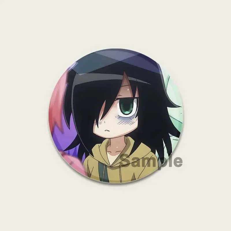Cute Cartoon Badge Anime Tomoko Kuroki Watamoto Pin Handmade Brooch ...